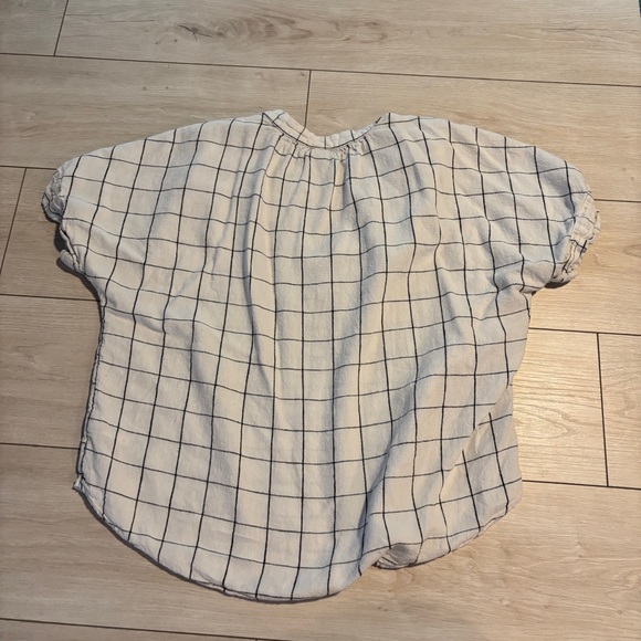 A New Day White and Black Checkered Women's Top - Picture 3 of 4